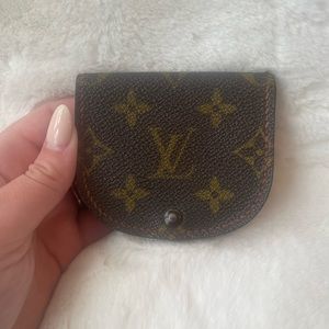 Authentic Louis Vuitton Monogram Porte Monnaie Gousset Coin Purse Wallet